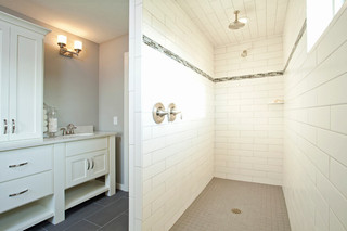 美式乡村风格卧室三层独栋别墅舒适品牌整体淋浴房图片