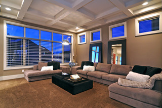 现代简约风格厨房3层别墅现代奢华懒人沙发效果图