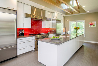 现代简约风格卫生间一层半别墅简单实用2014厨房吊顶装修图片