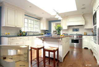 现代简约风格厨房三层平顶别墅实用吧台装饰设计图纸
