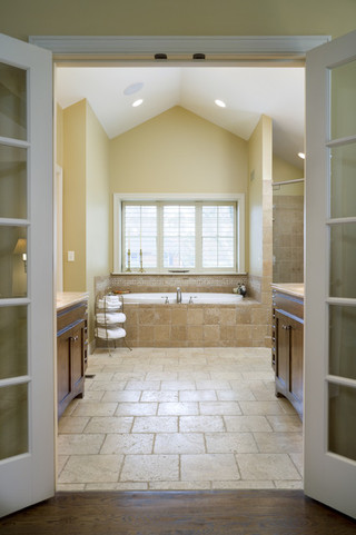 现代简约风格厨房一层别墅现代简洁浴缸龙头效果图