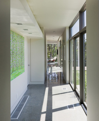 现代简约风格300平别墅实用客厅过道顶装修效果设计