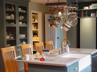 灰色系的厨房 超大收纳空间