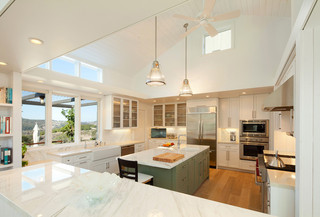 现代简约风格厨房一层半别墅实用客厅效果图