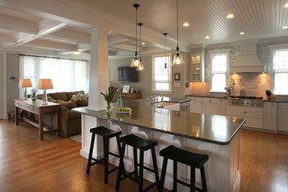 现代简约风格厨房简洁卧室开放式厨房吧台设计图纸