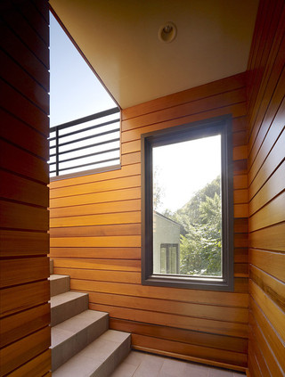 现代简约风格三层小别墅客厅简洁窗户效果图