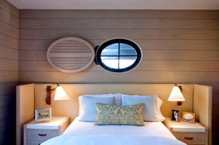 现代欧式风格三层小别墅浪漫卧室上下床图片