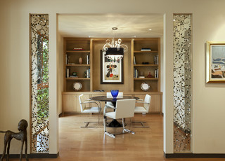 现代简约风格厨房老年公寓艺术折叠餐桌图片