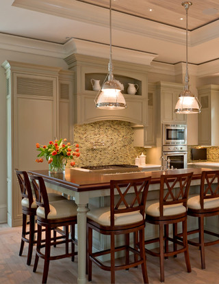 现代简约风格厨房一层别墅及艺术折叠餐桌图片