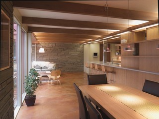 现代简约风格卫生间三层小别墅大气餐桌图片