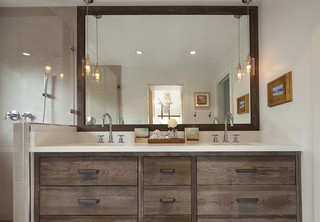 现代简约风格厨房欧式别墅客厅实木浴室柜效果图