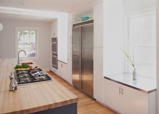 现代简约风格卧室老年公寓实用卧室小户型开放式厨房改造
