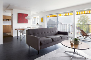 简约风格小型公寓时尚家居2013客厅窗帘设计
