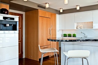 现代简约风格厨房小公寓实用4平米厨房设计图纸