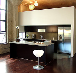 现代简约风格老年公寓舒适整体橱柜安装图