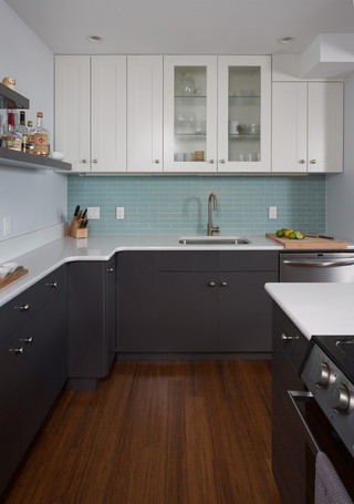 现代简约风格客厅大气2012家装厨房橱柜安装图