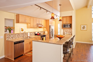 现代简约风格卧室大气2014家装厨房折叠餐桌效果图