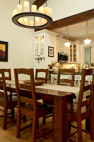 新古典风格2013别墅及现代奢华实木圆餐桌图片