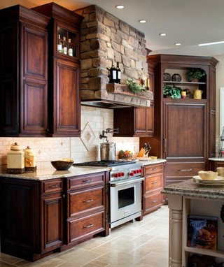 新古典风格低调奢华2013家装厨房橱柜设计图