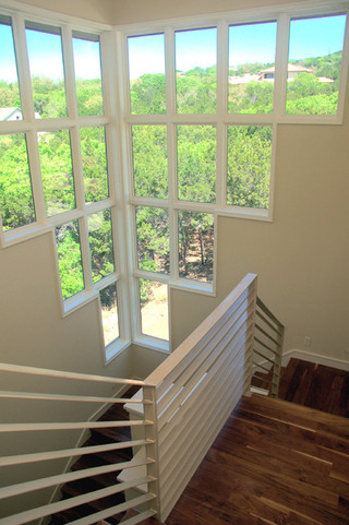 美式风格卧室三层小别墅客厅简洁大理石楼梯设计图