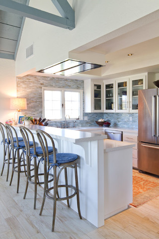 现代简约风格卫生间3层别墅客厅简洁开放式厨房吧台装修效果图