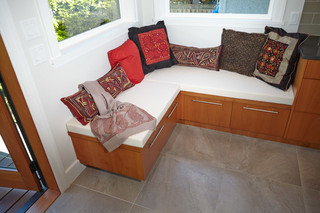 美式风格客厅三层别墅现代简洁转角沙发图片