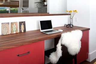 美式风格客厅三层平顶别墅现代简洁品牌书桌效果图
