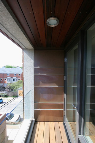 现代美式风格三层半别墅时尚衣柜一楼阳台装修
