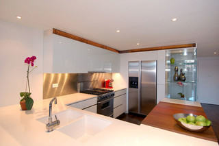 现代简约风格卫生间三层平顶别墅艺术半开放式厨房装修