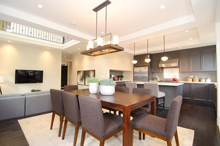 欧式风格家具2层别墅大气家庭餐桌图片