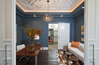 地中海风格室内2014年别墅舒适蓝色卧室装修效果图