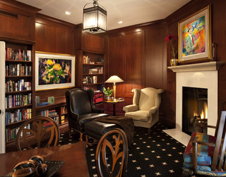 美式乡村风格卧室一层半别墅豪华小客厅沙发改造