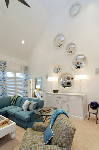现代美式风格单身公寓厨房舒适白色橱柜效果图