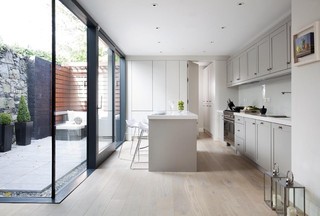 欧式风格2层别墅现代简洁小户型开放式厨房效果图