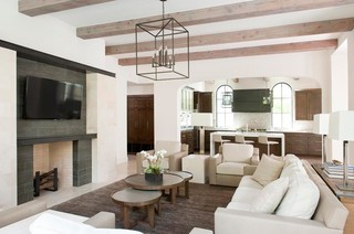 欧式风格一层别墅及简洁卧室简约欧式客厅改造