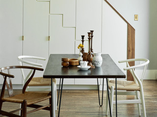 新古典风格客厅三层独栋别墅大气餐桌桌布图片