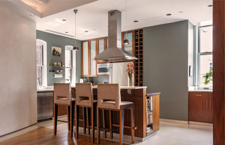 欧式风格客厅单身公寓厨房卧室温馨原木色效果图