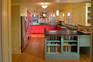 宜家风格客厅一层别墅及可爱卧室开放式厨房设计