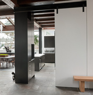 新古典风格客厅三层双拼别墅艺术家具客厅和厨房隔断设计图纸