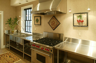 欧式风格大方简洁客厅3平方厨房改造