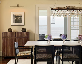 现代简约风格厨房三层半别墅简洁中式餐厅装修图片