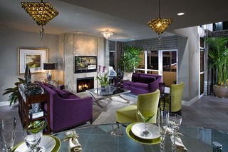 欧式风格家具一层别墅及现代简洁2012客厅装修