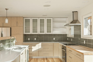 新古典风格客厅一层半小别墅稳重开放式厨房餐厅装潢