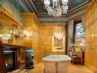 新古典风格卧室一层半别墅奢华家具原木色家居效果图