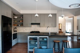 现代简约风格卧室2014年别墅稳重欧式开放式厨房装修