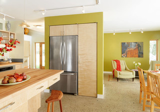 现代简约风格客厅三层双拼别墅梦幻半开放式厨房装修