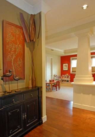 现代简约风格卫生间三层小别墅简洁卧室暖色调设计图