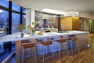 现代简约风格卫生间三层双拼别墅厨房餐厅装潢