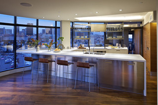 现代简约风格厨房2013年别墅小户型开放式厨房改造