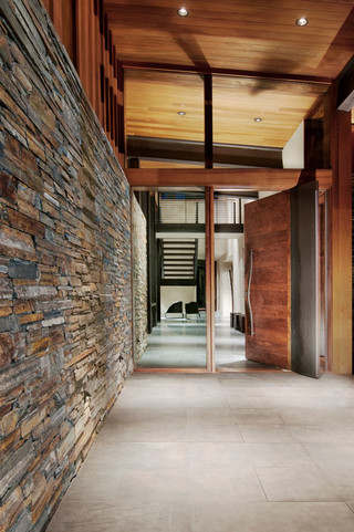 新古典风格客厅3层别墅奢华原木色设计图
